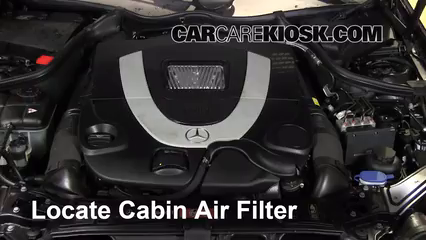 2007 Mercedes-Benz CLK550 5.5L V8 Convertible (2 Door) Filtre à air (intérieur) Changement